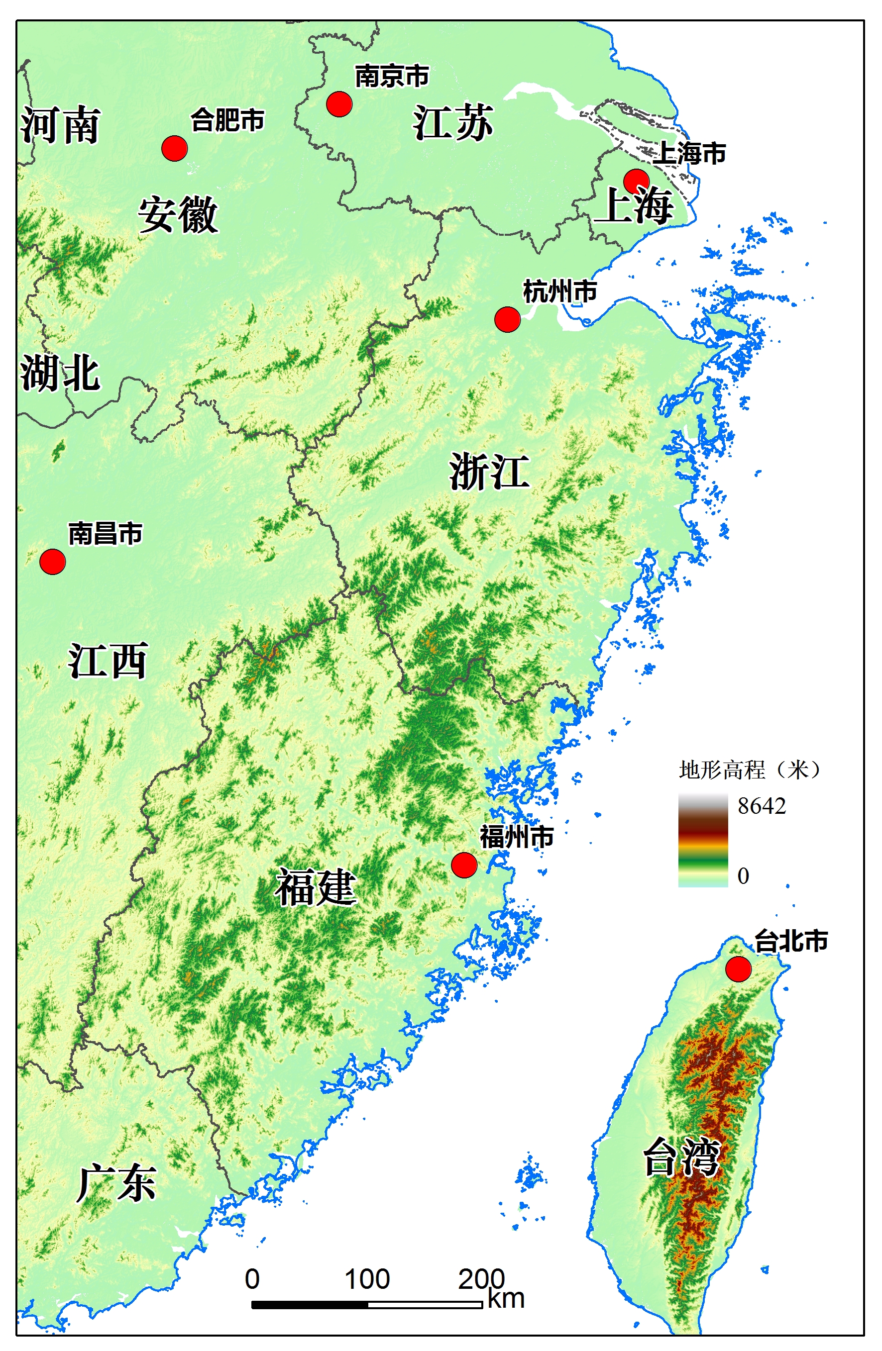 浙闽丘陵地图图片